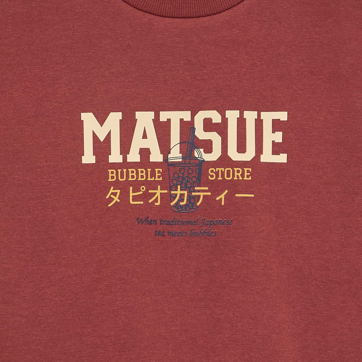 Sweat loose avec imprimé MARRON
