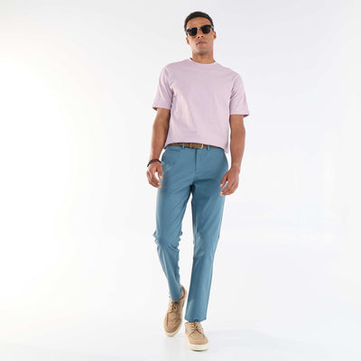 Pantalon chino en twill BLEU