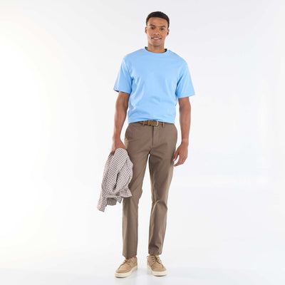 Pantalon chino en twill MARRON