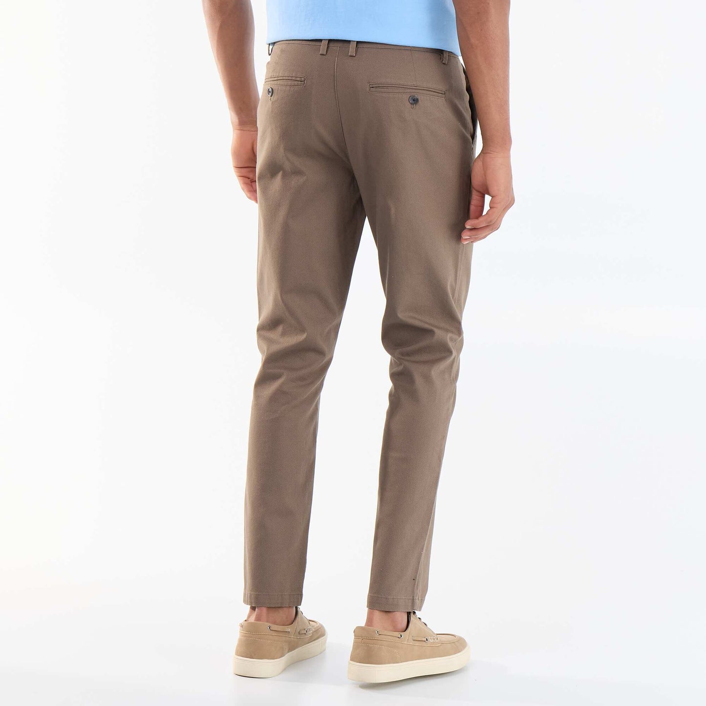 Pantalon chino en twill MARRON