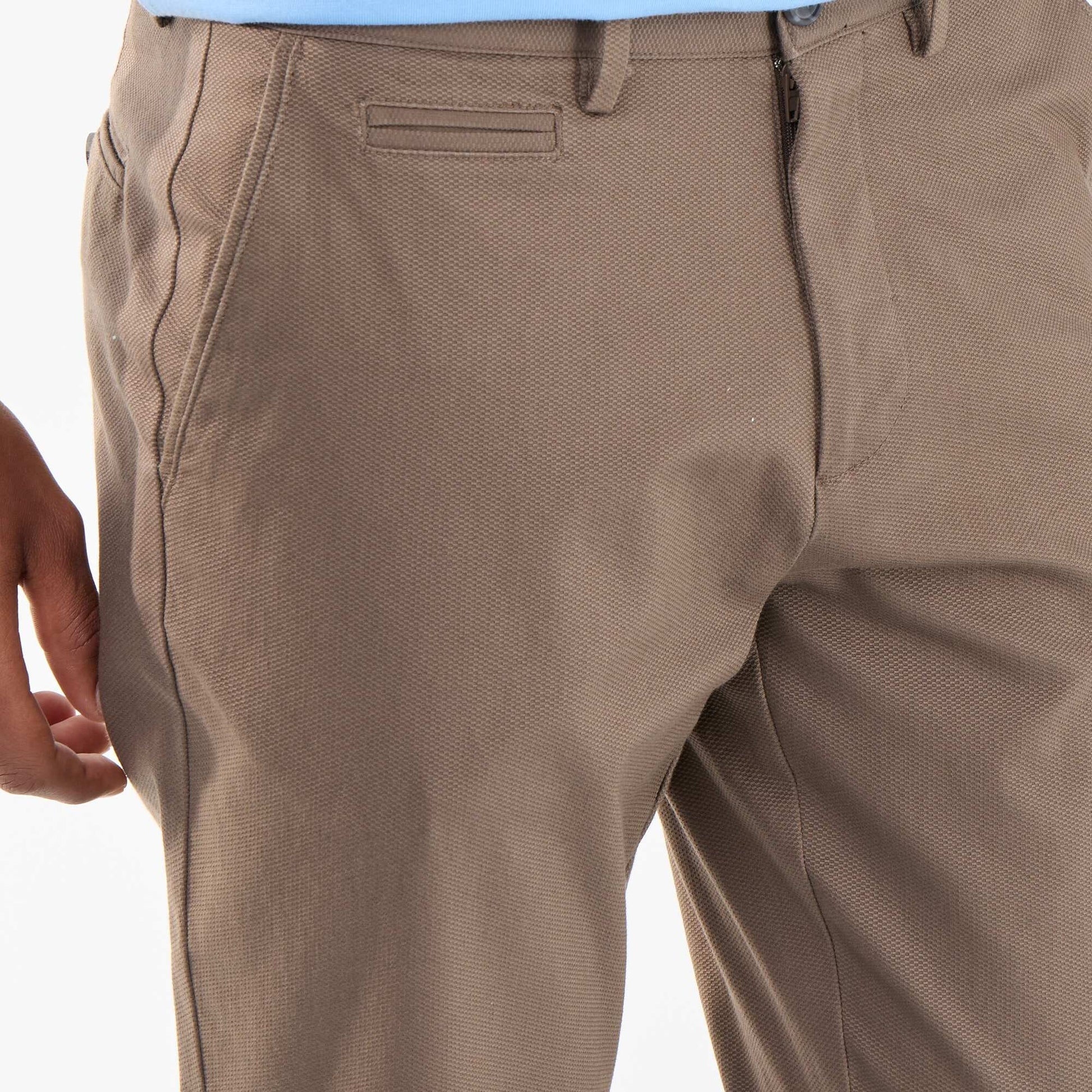 Pantalon chino en twill MARRON