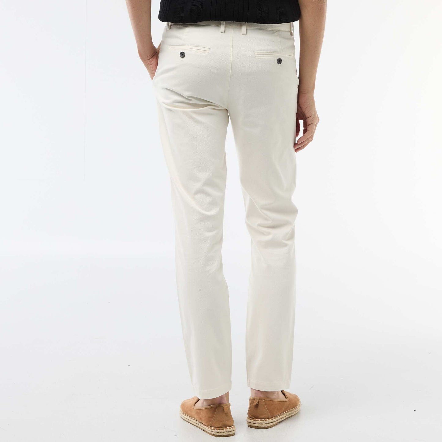 Pantalon chino en twill BLANC