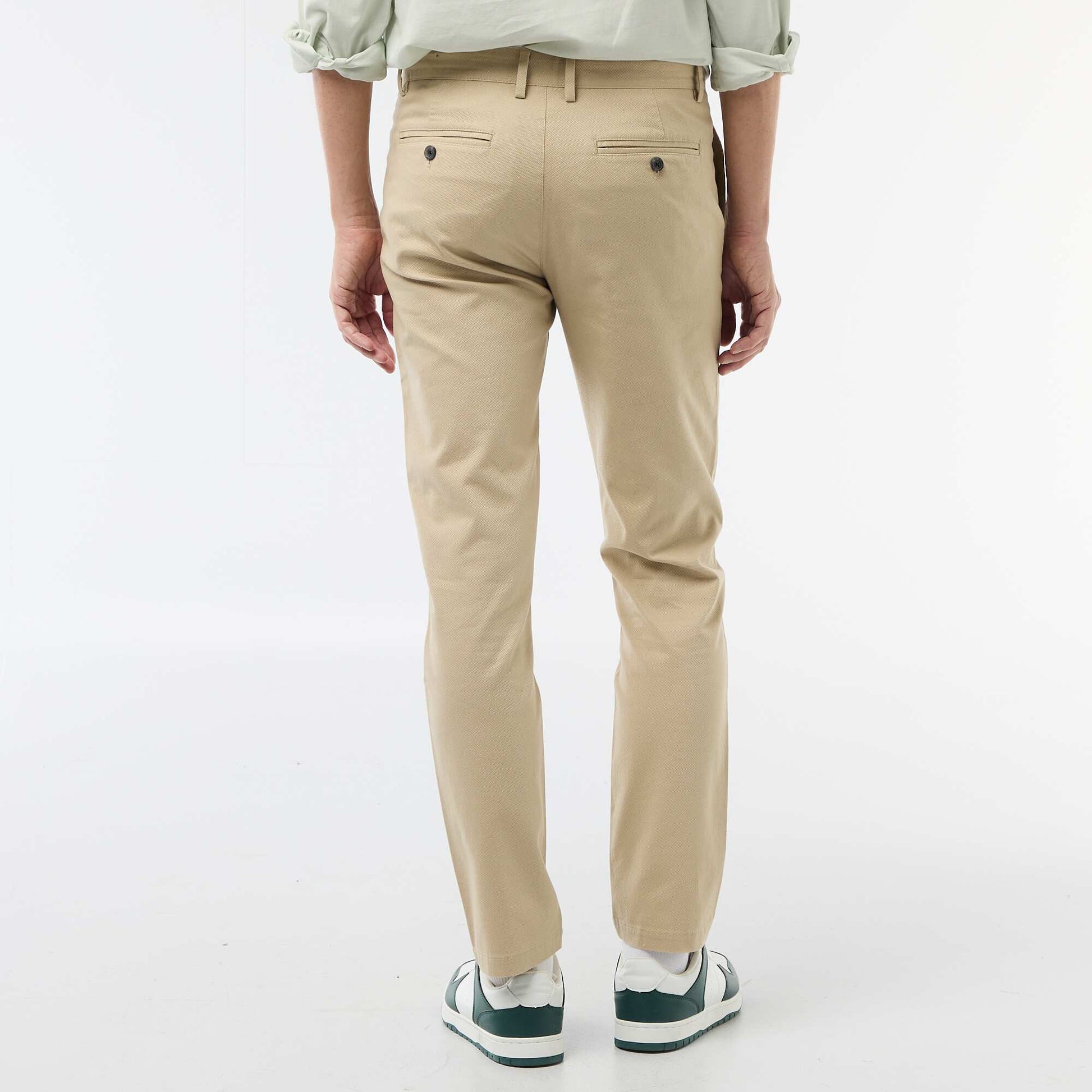 Pantalon chino en twill BEIGE