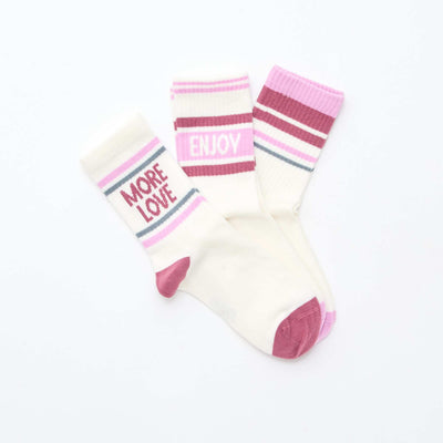 Chaussettes côtelées fantaisies VIOLET