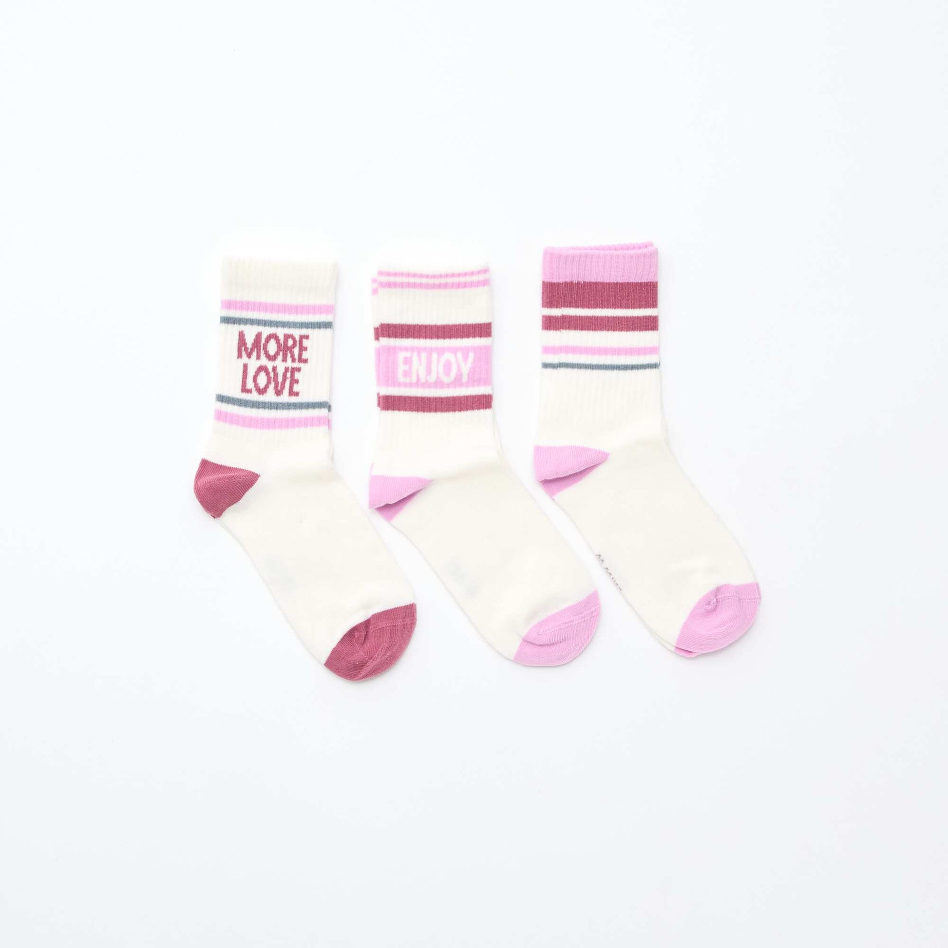 Chaussettes côtelées fantaisies VIOLET