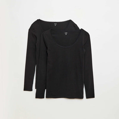 T-shirt à manches longues sous-vêtement NOIR