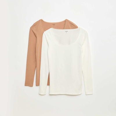 T-shirt à manches longues sous-vêtement BEIGE