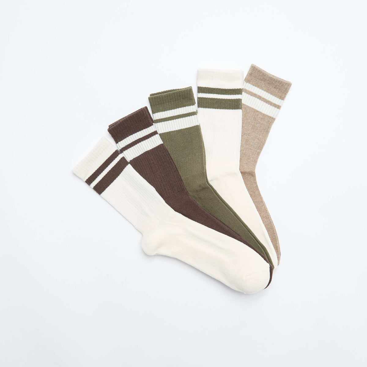 Lot de 5 paires de chaussettes BEIGE