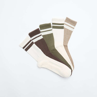 Lot de 5 paires de chaussettes BEIGE