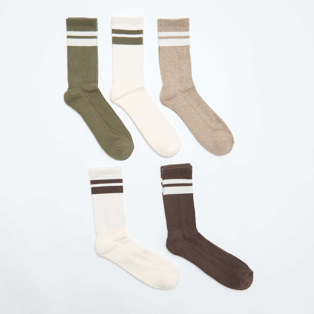 Lot de 5 paires de chaussettes BEIGE
