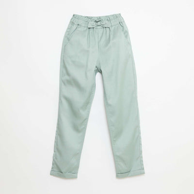 Pantalon en tencel avec nœud uni VERT