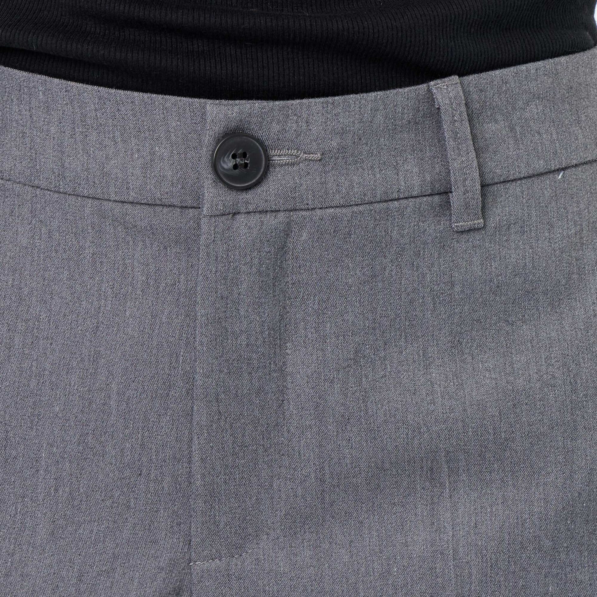 Pantalon large fluide uni GRIS