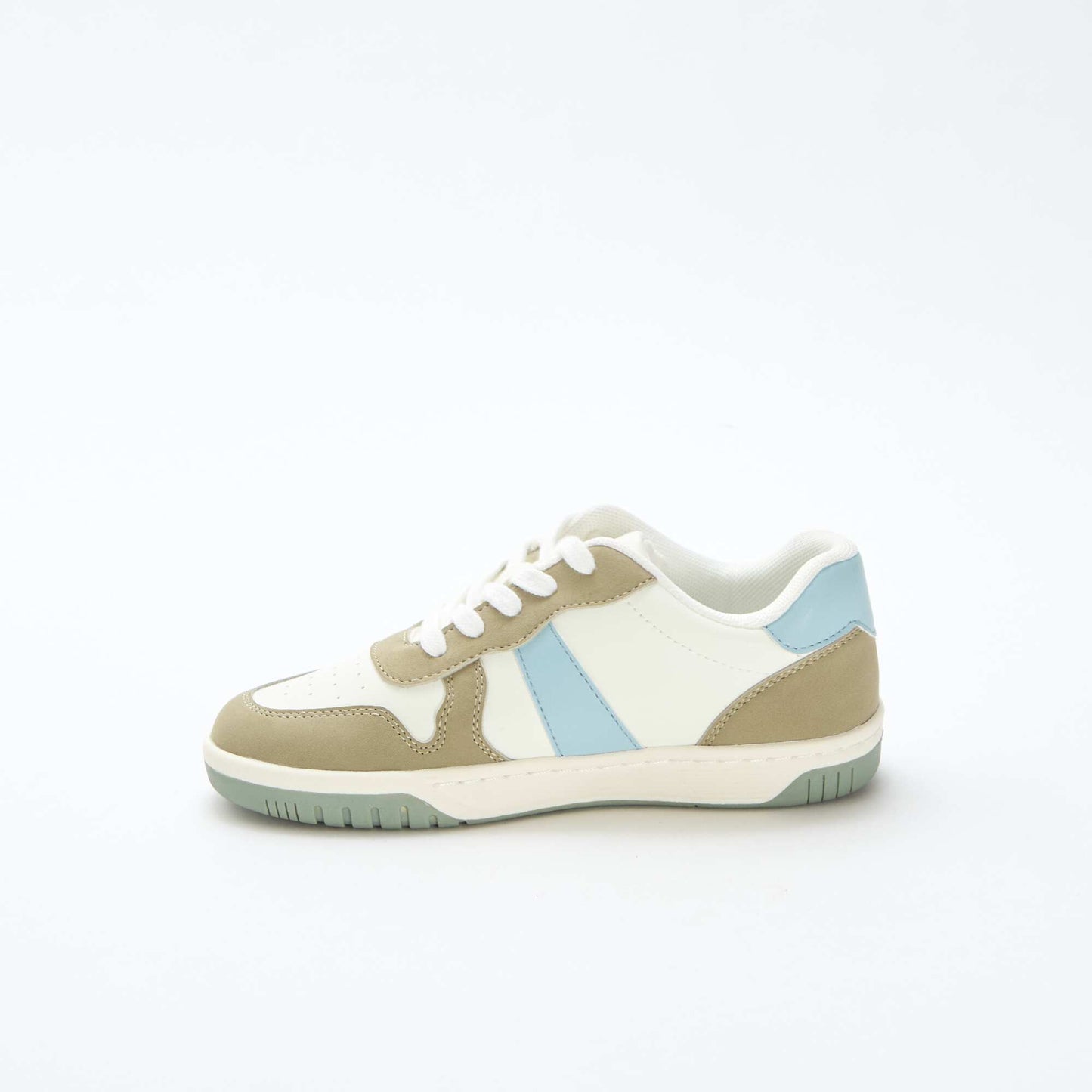 Baskets basses renforcées tricolore KAKI