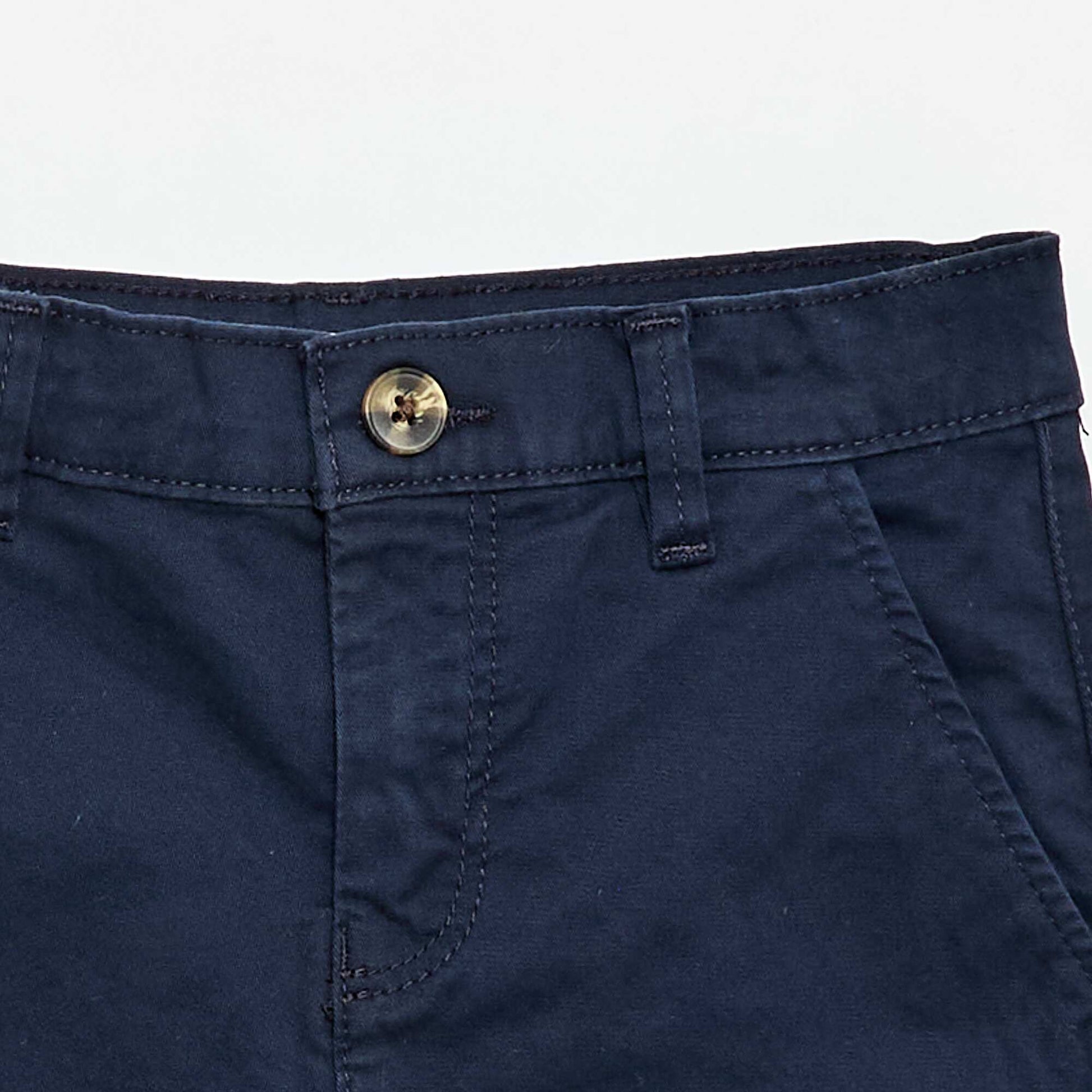 Bermuda chino en twill BLEU