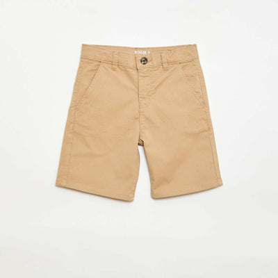 Bermuda chino en twill BEIGE