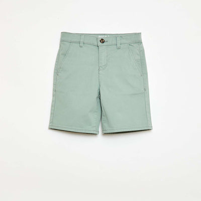 Bermuda chino en twill BLEU