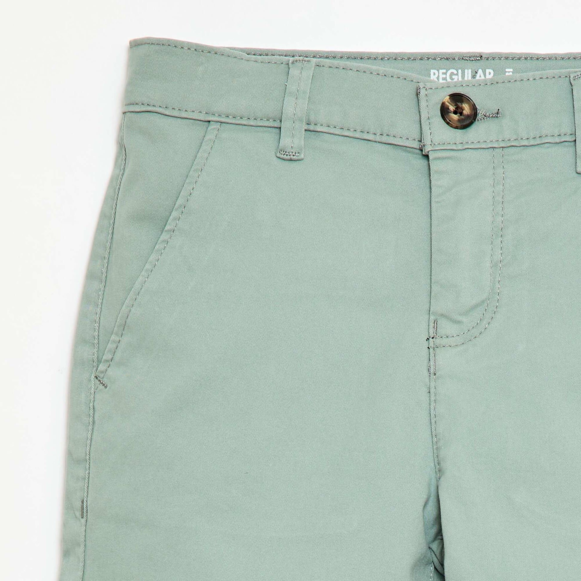 Bermuda chino en twill BLEU