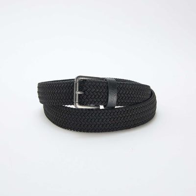 Ceinture tressée NOIR