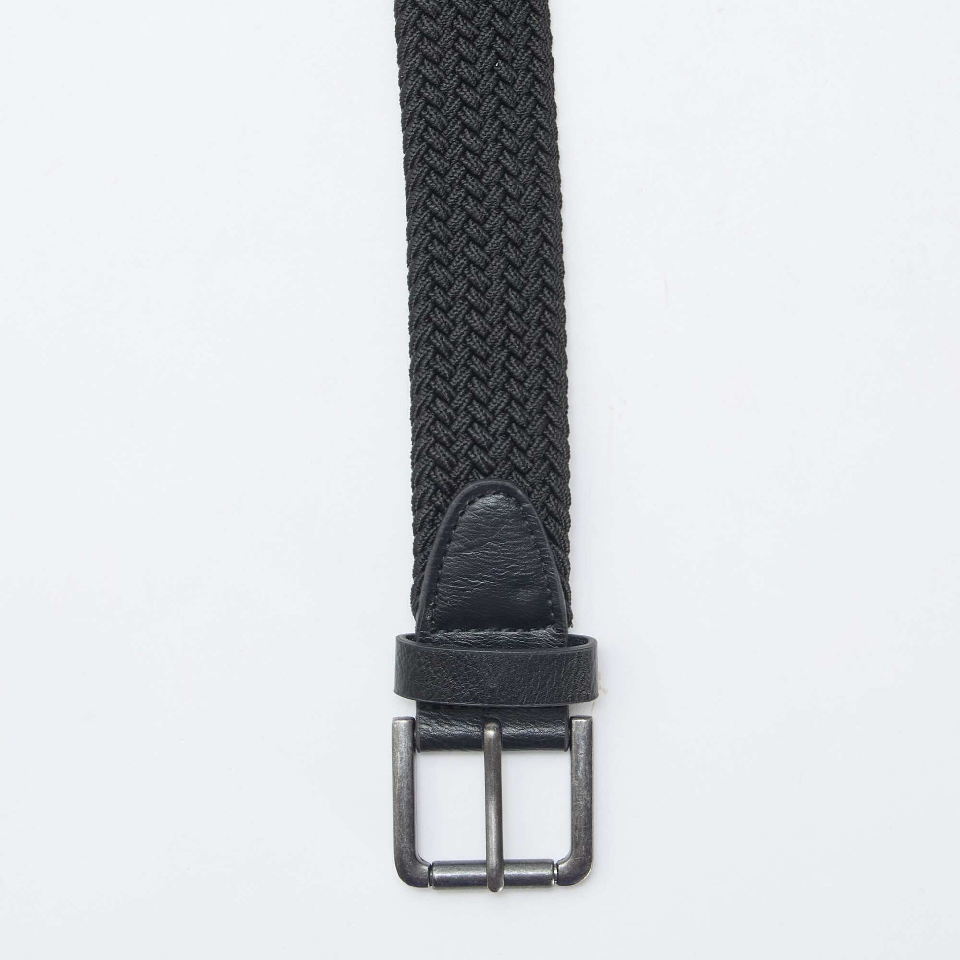 Ceinture tressée NOIR