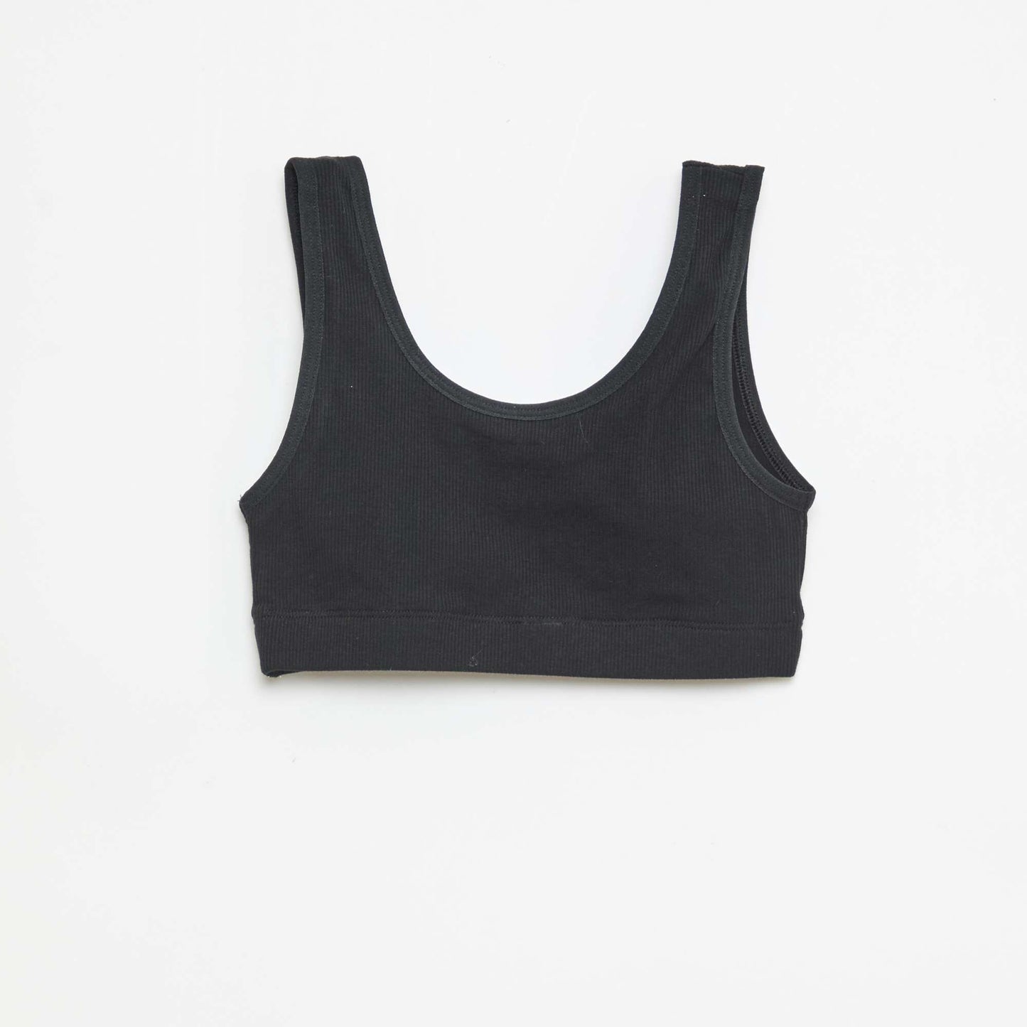 Lot de brassière en maille côtelée NOIR