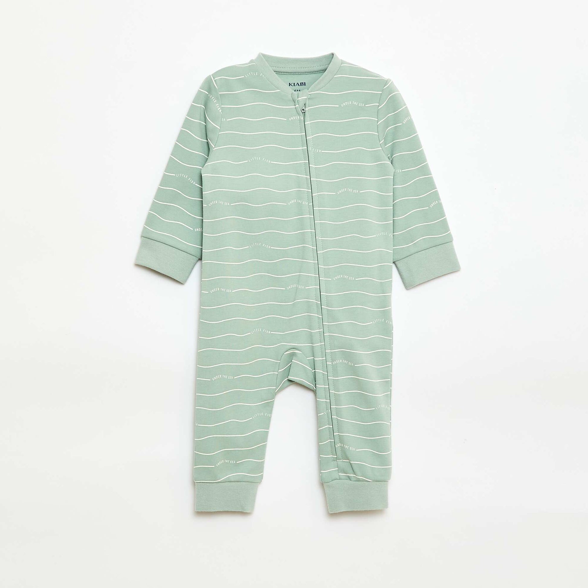 Ensemble dors-bien + gilet matelassé VERT