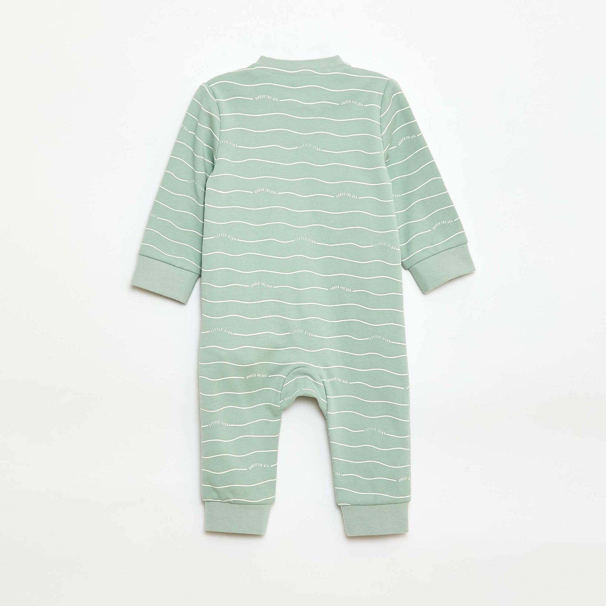 Ensemble dors-bien + gilet matelassé VERT