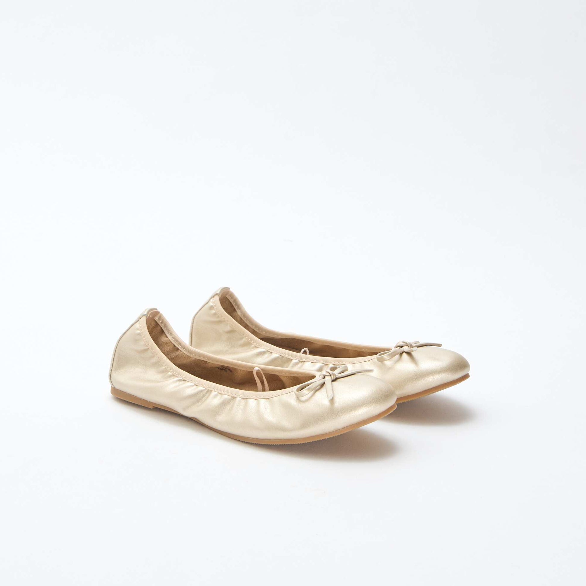 Ballerines plates unie JAUNE