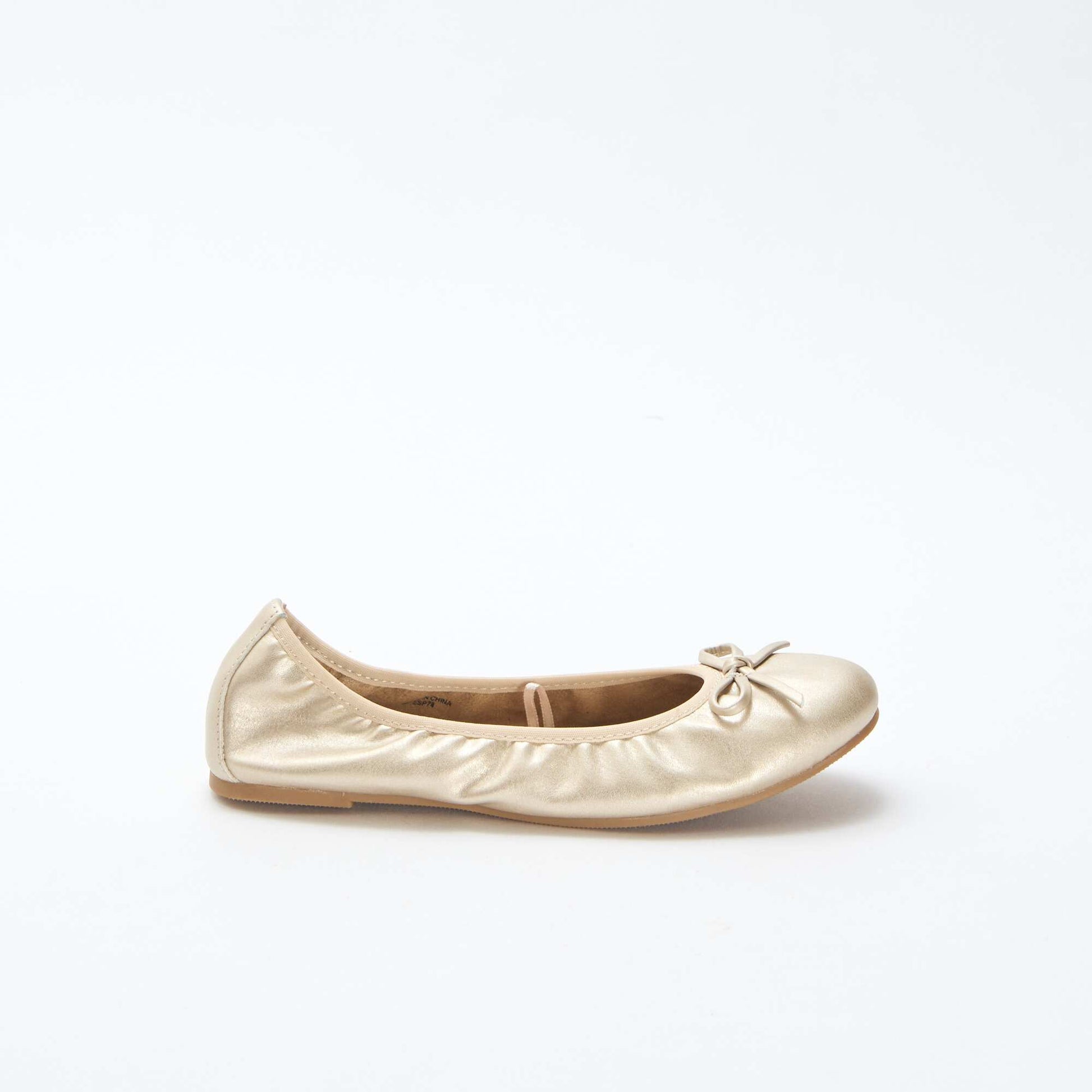 Ballerines plates unie JAUNE