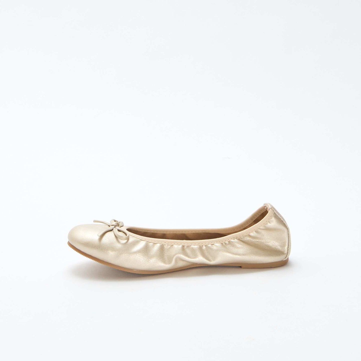 Ballerines plates unie JAUNE