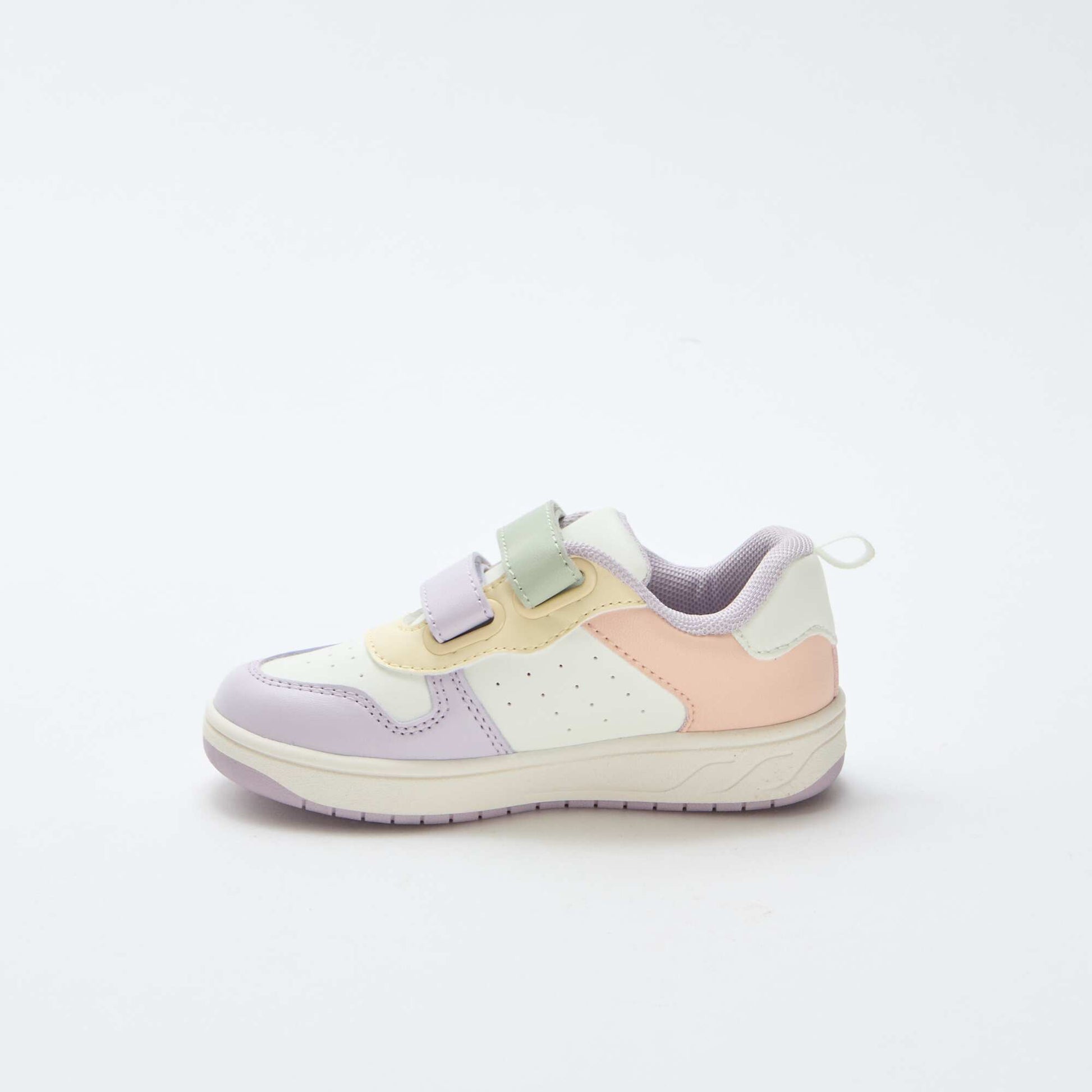 Baskets en simili avec 2 scratchs ROSE