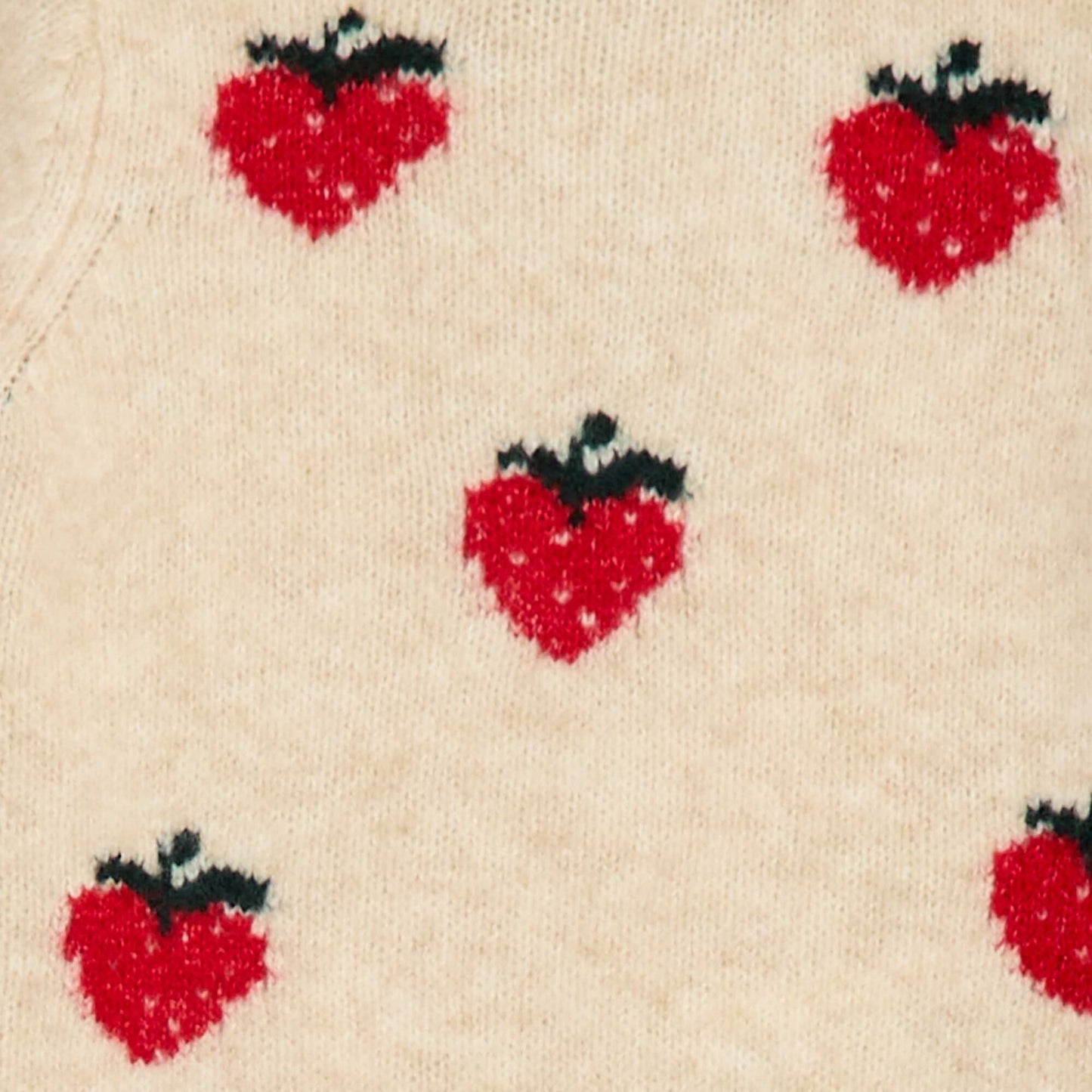 Pull en maille à motif fantaisie BEIGE