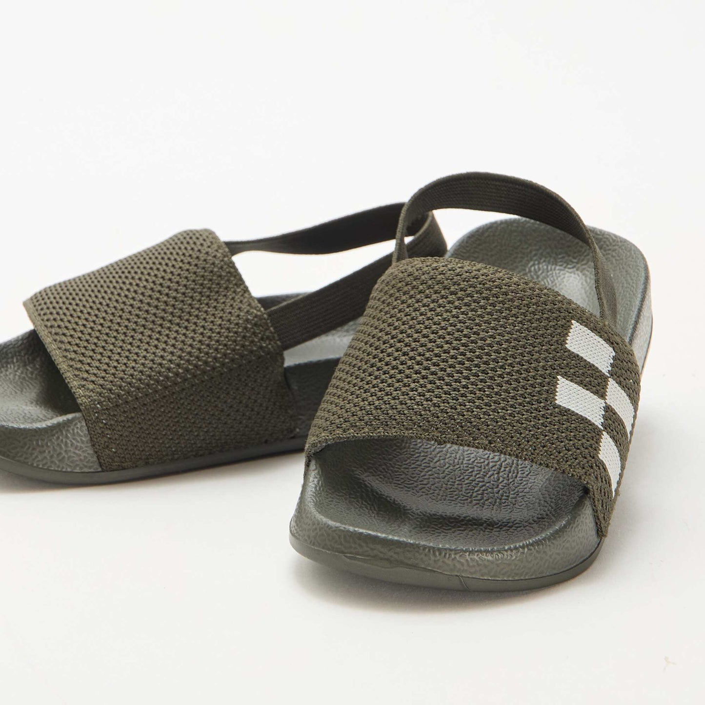 Mules de piscine élastiquées KAKI