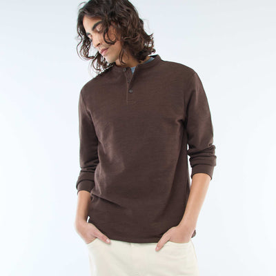 T-shirt tunisien regular fit MARRON