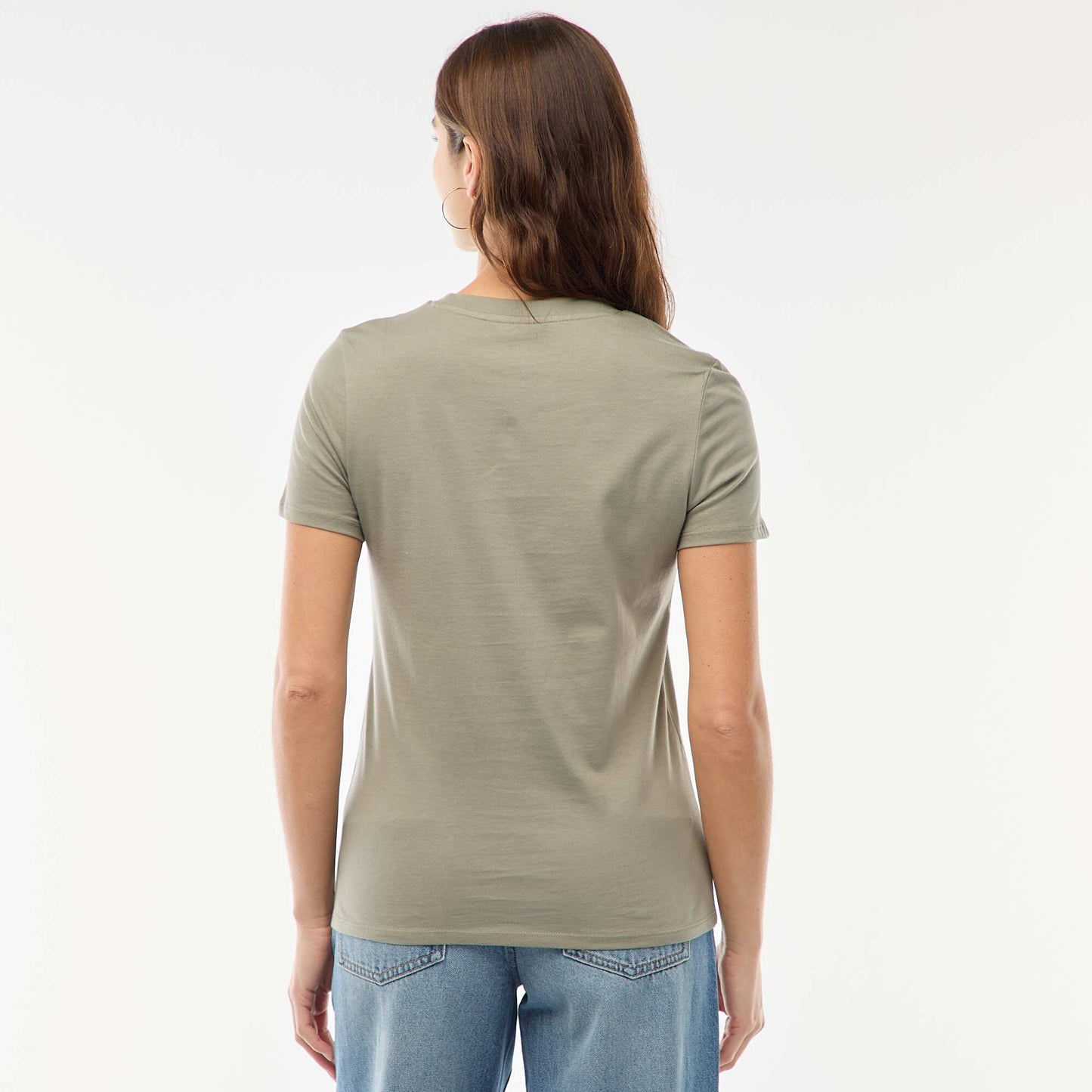 Tee-shirt en jersey manches courtes VERT