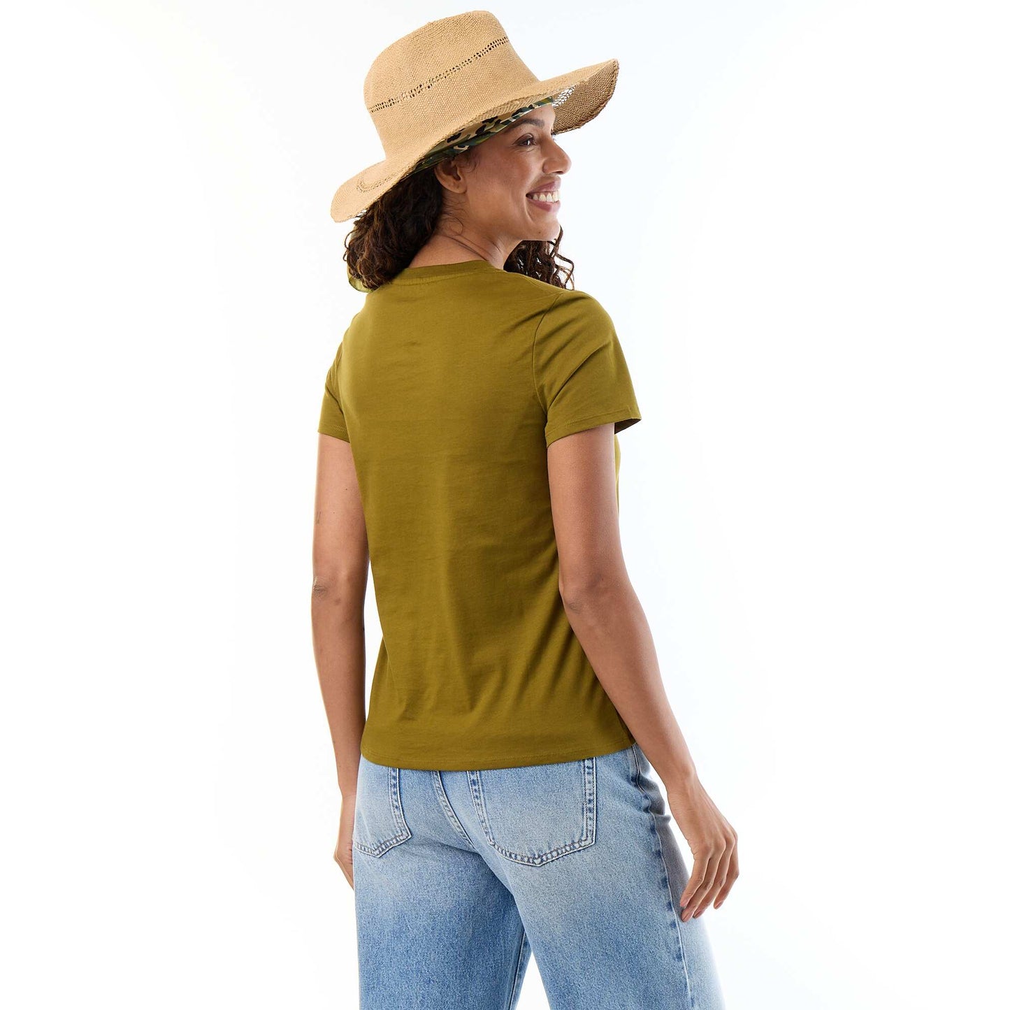 Tee-shirt en jersey manches courtes VERT
