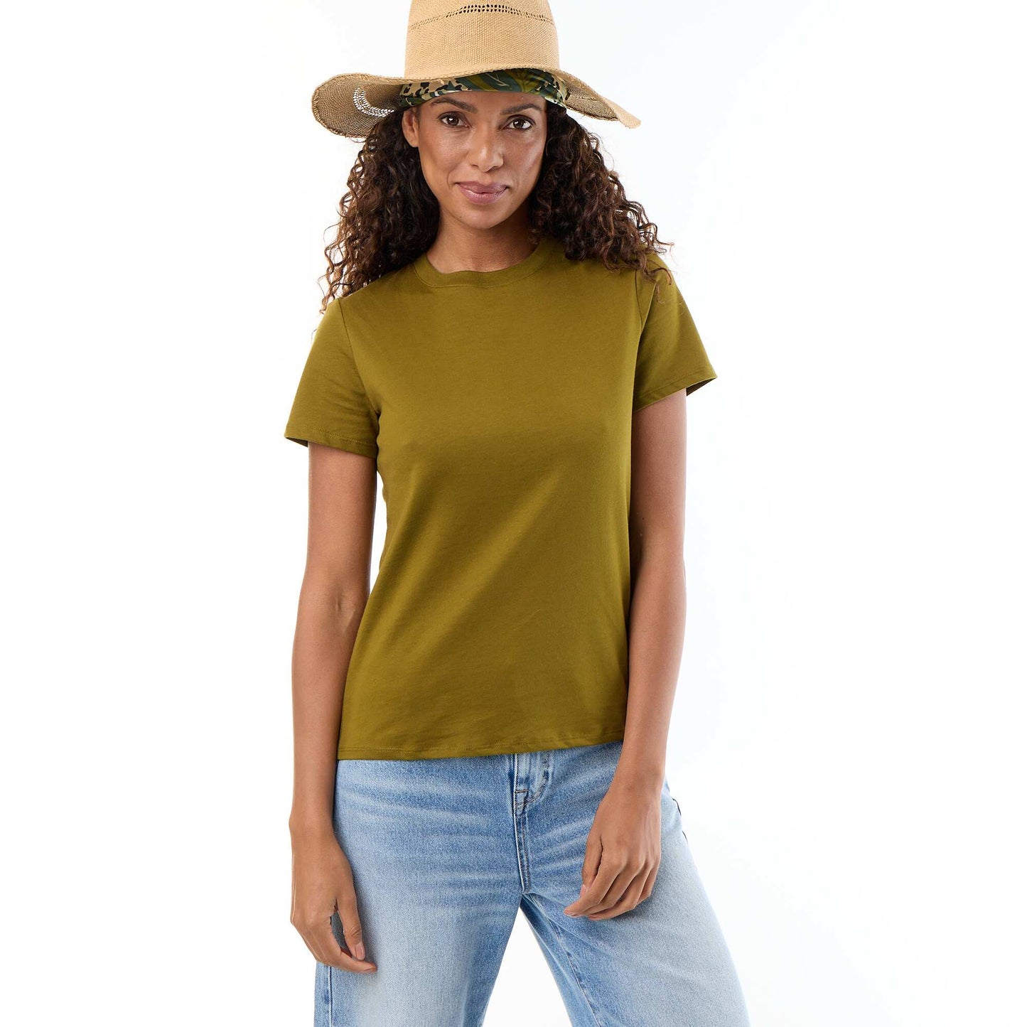 Tee-shirt en jersey manches courtes VERT