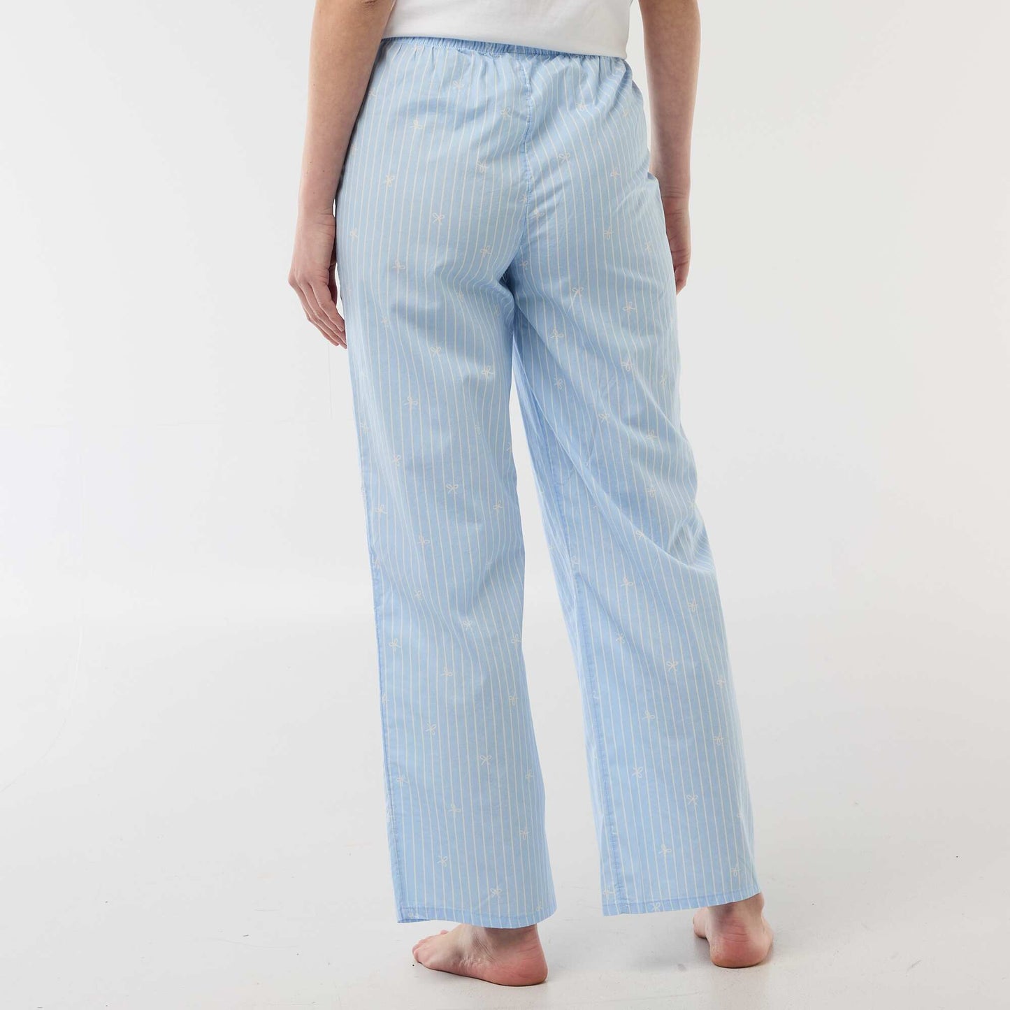Pantalon de pyjama en popeline BLEU
