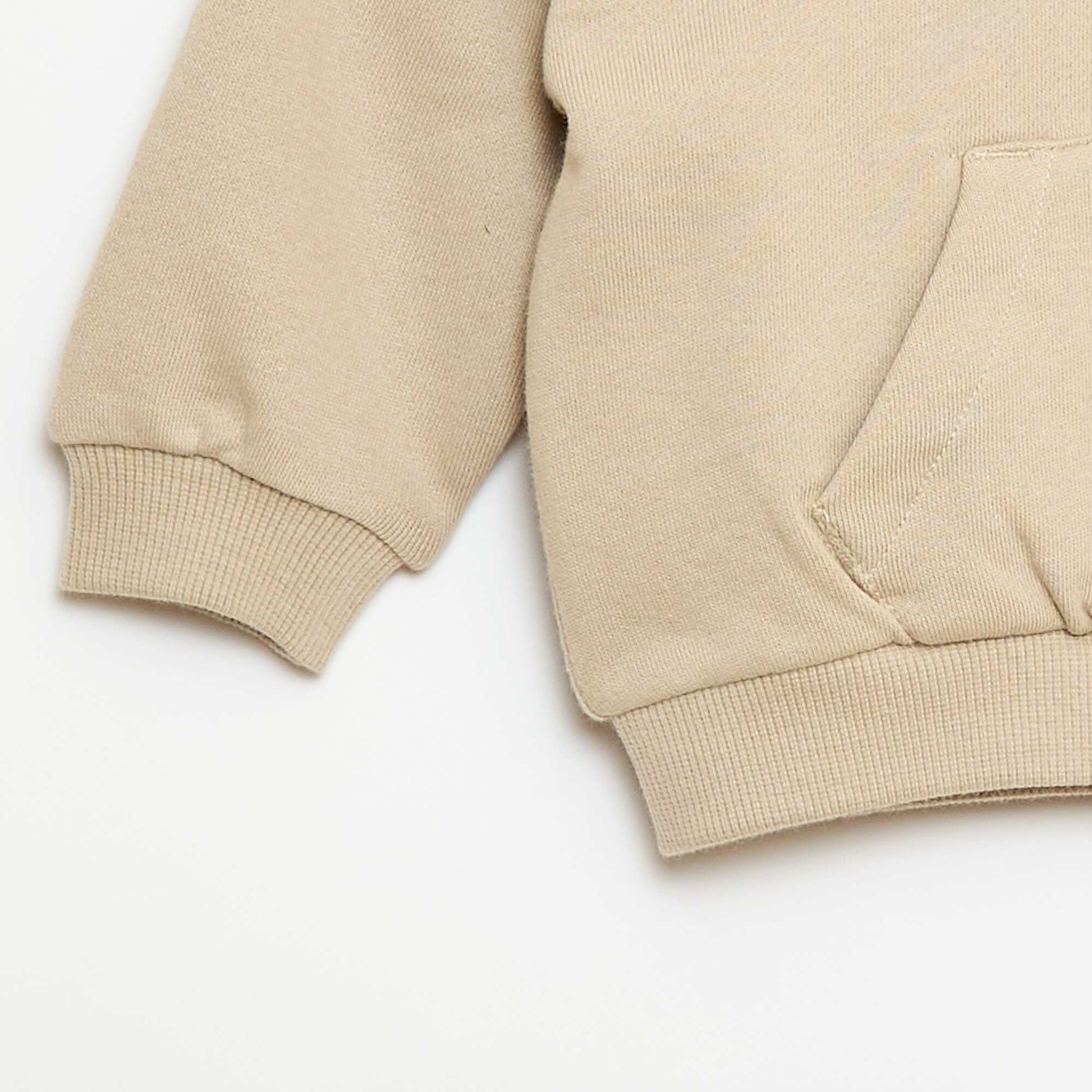 Ensemble sweat à capuche + jogging monochrome - 2 pièces BEIGE