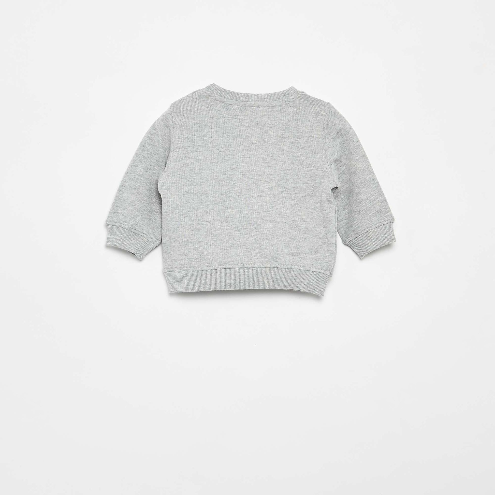 Sweat en molleton léger imprimé GRIS