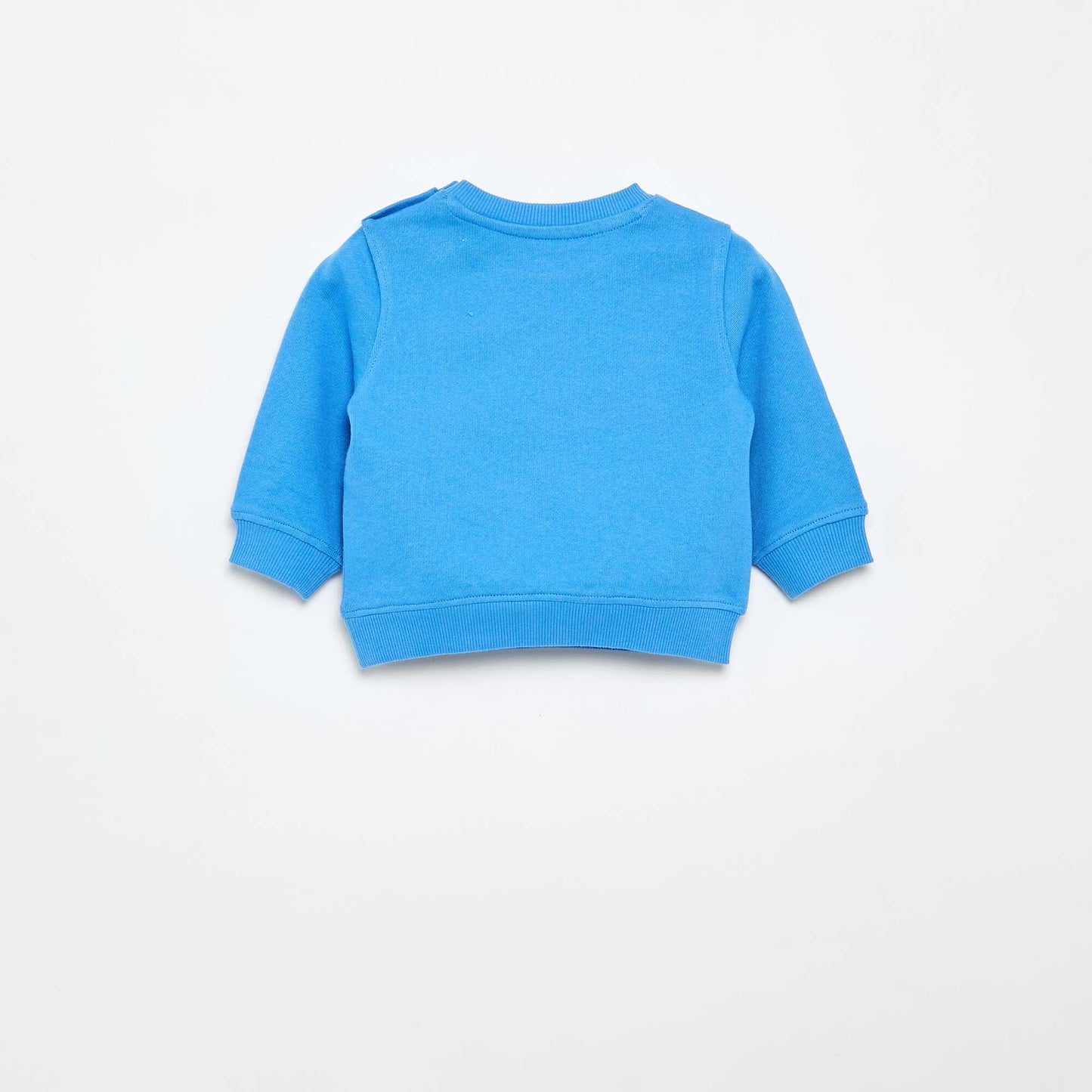 Sweat en molleton léger imprimé BLEU