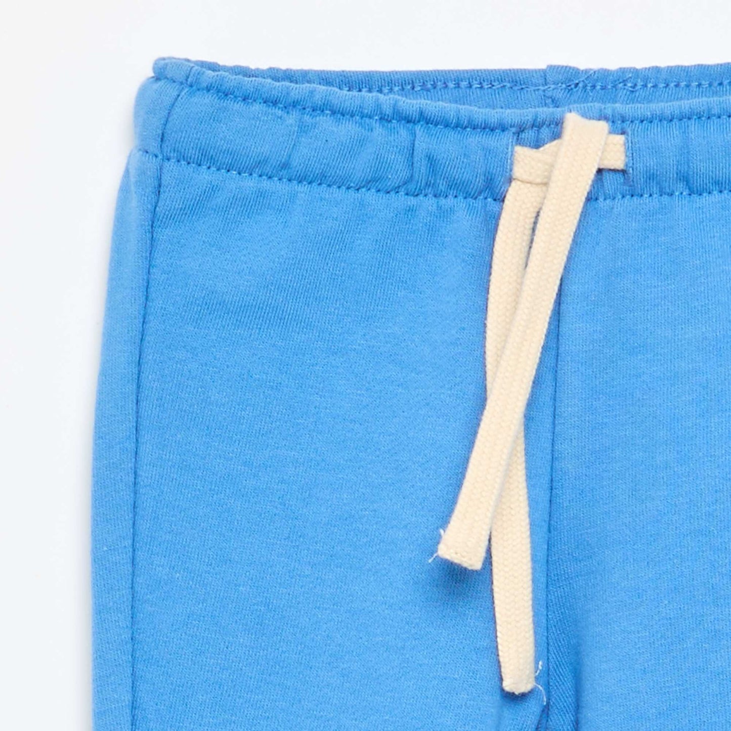 Pantalon jogging en molleton non gratté BLEU
