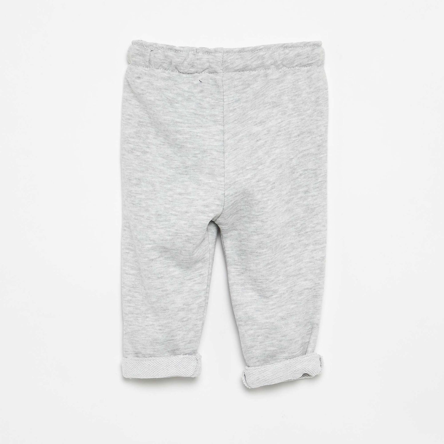 Pantalon jogging en molleton non gratté GRIS