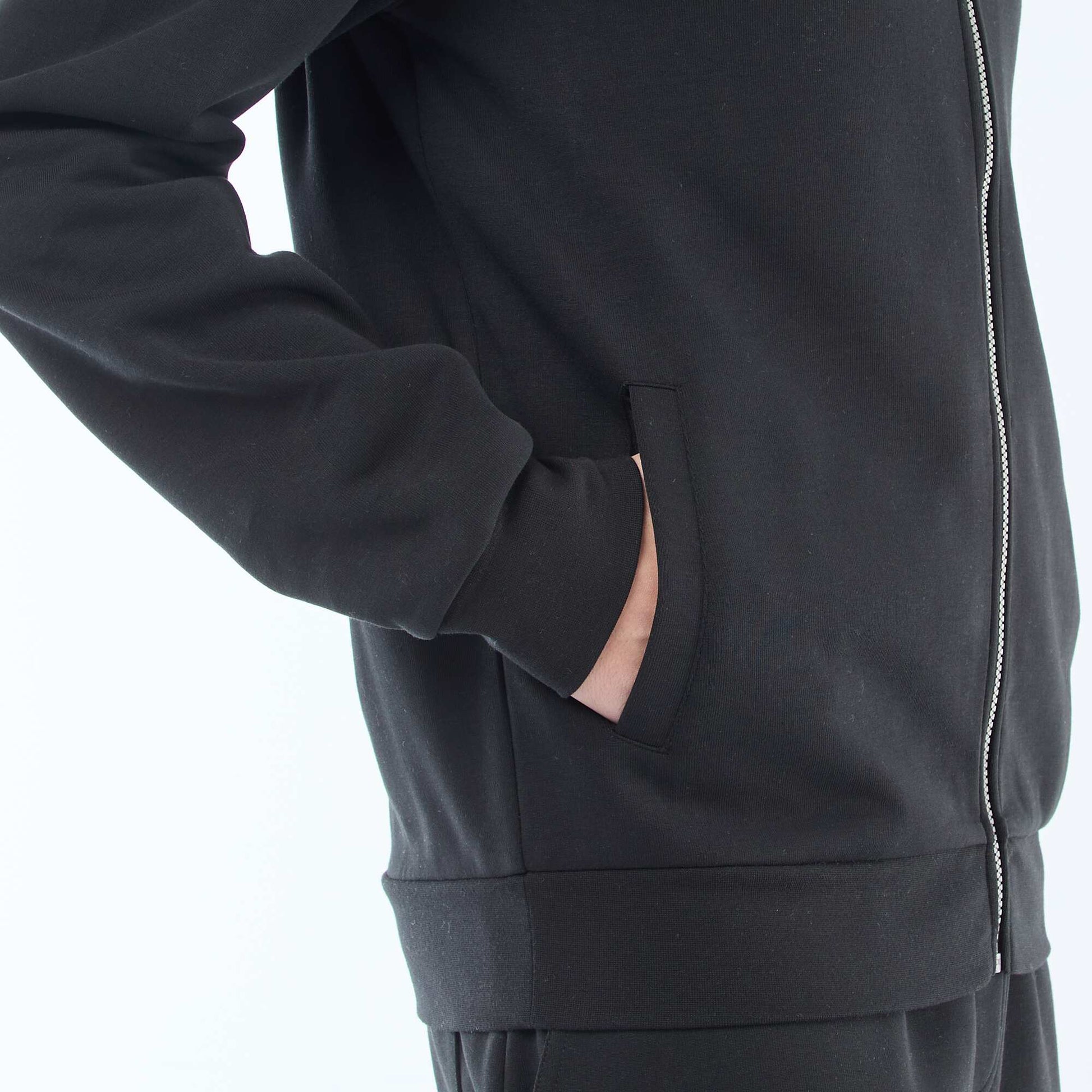 Sweat zippé col montant NOIR