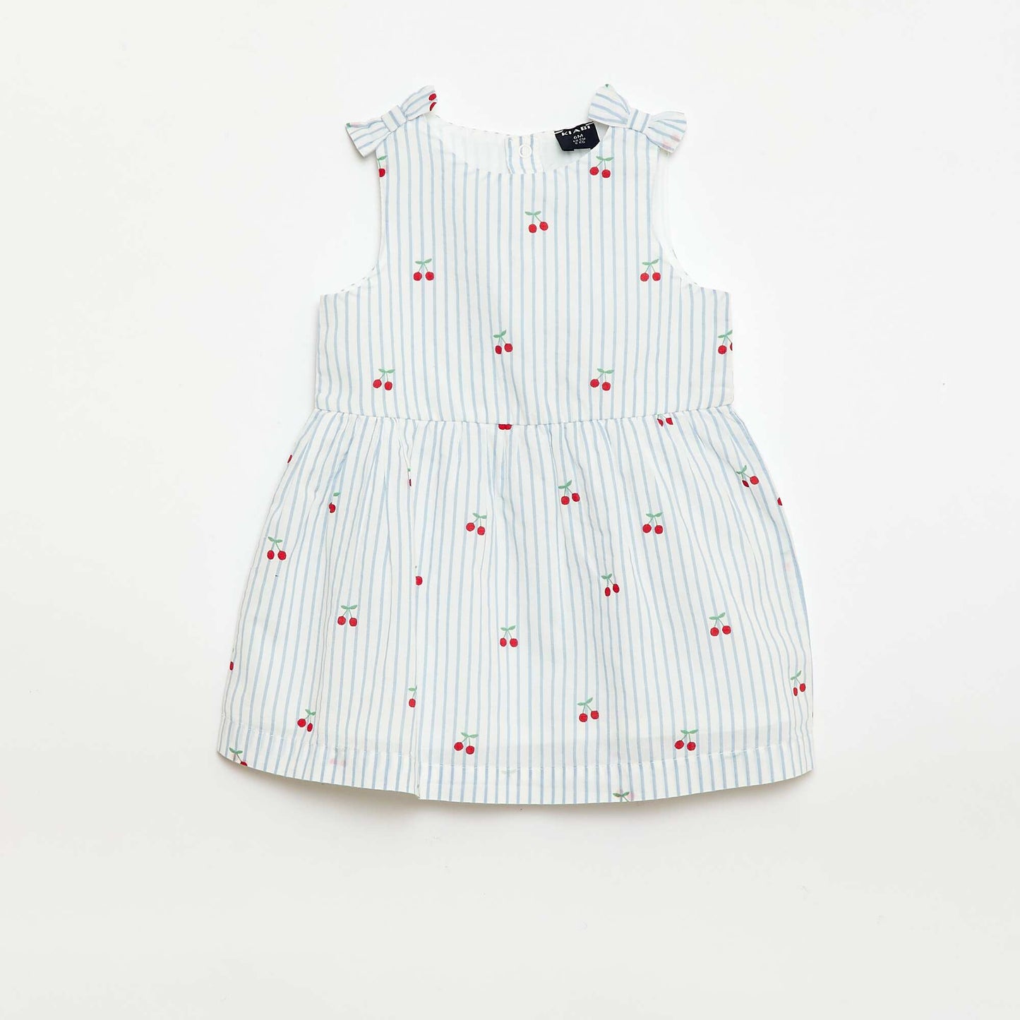 Robe coupe évasée sans manches BLANC