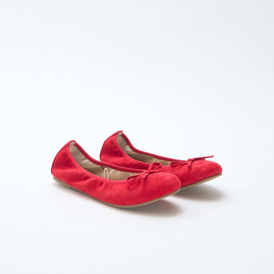 Ballerines plates unies ROUGE