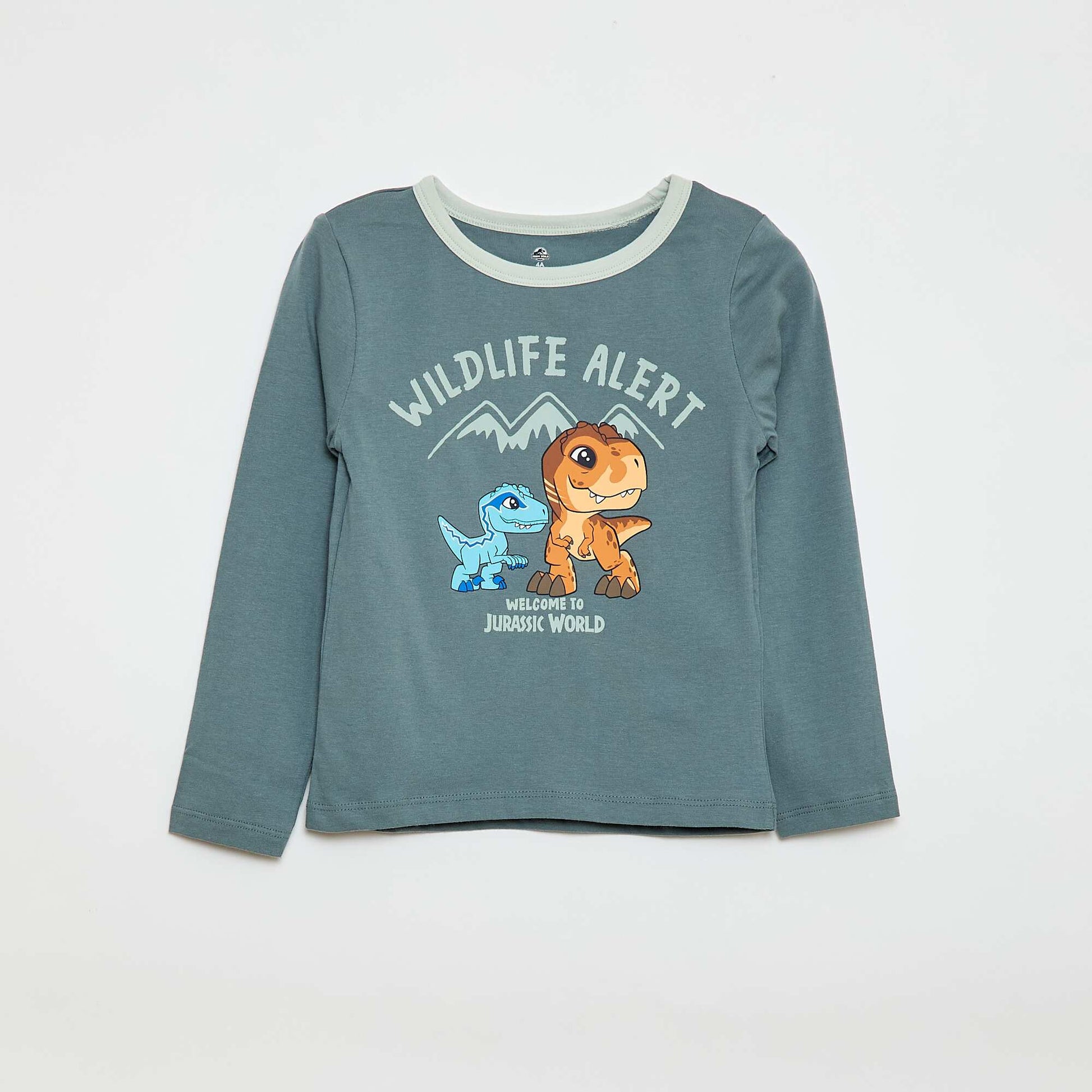 Pyjama long imprimé 'Jurassic World' VERT