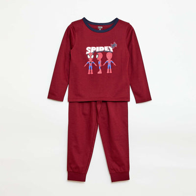 Pyjama long imprimé 'Marvel' ROUGE