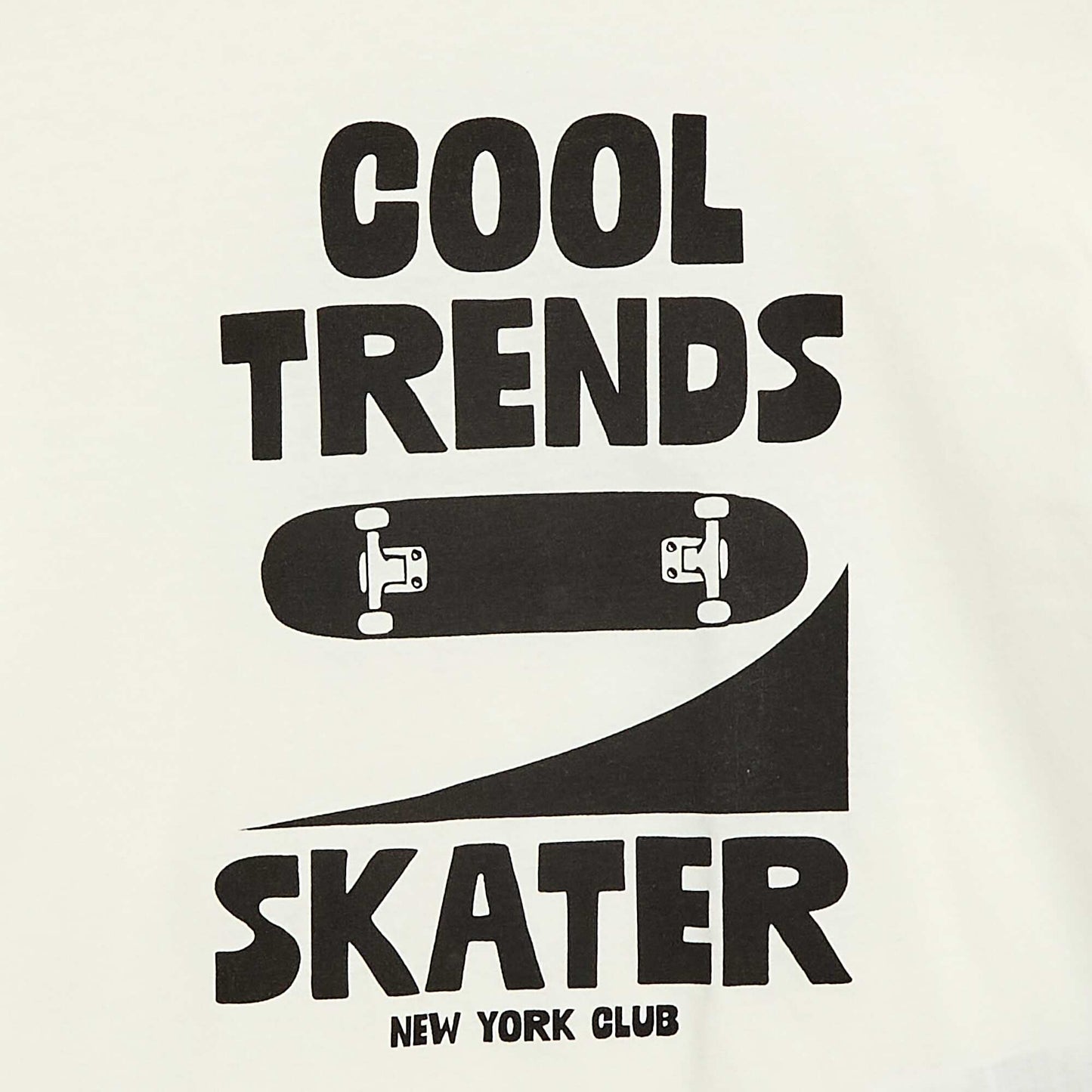 T-shirt à manches courtes imprimé BLANC