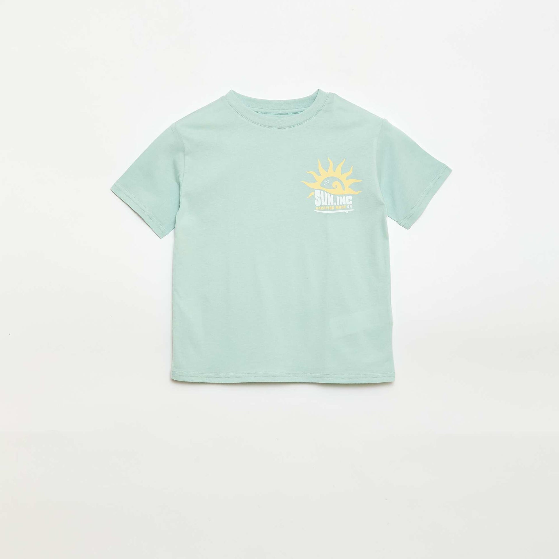 T-shirt à manches courtes imprimé VERT