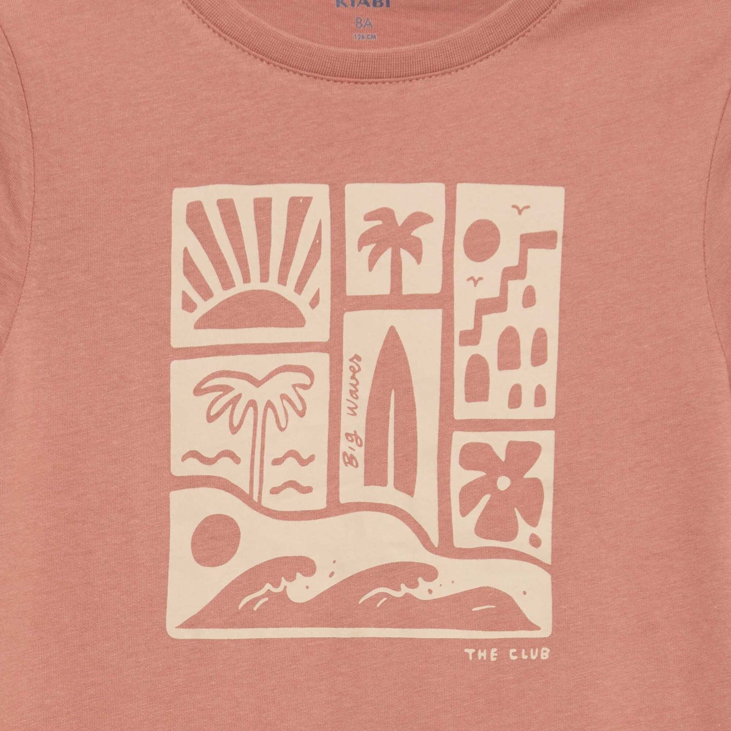 T-shirt imprimé à message ROUGE